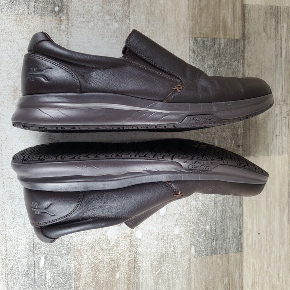 KURU KIVI 2 Mens Work Shoes Sz 12.5 M Espresso Brown Leather Slip On Round Toe main image 6